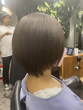 シェル 吉祥寺(shell) グレージュカラー/ボブウルフ/黒髪/ココアベージュ