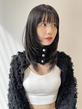 ハル 南平岸(HARU) 顔周りたっぷりレイヤーウルフカット♪担当二木