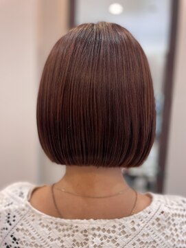 ルセ イノベーション 白岡本店(Ruse innovation) ピンクブラウン×ミニボブ