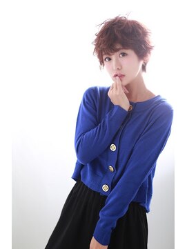 アディクト イースト 東陽町東口(addict EAST) ウェーブショート＿チョコブラウン＿［東陽町］