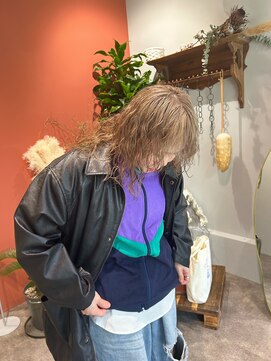 アンユヘアー 与野駅前店(unu.hair) 外国人風カラーミルクティーベージュ/ブリーチパーマ