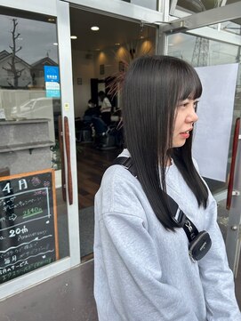 ヘアーワークス ボナ ウニクス店(HAIR WORKS bona) サラ艶ストレート 髪質改善 縮毛矯正 前髪カット トリートメント