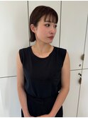20代30代40代/大人ボブ/切りっぱなしボブ/髪質改善カラー