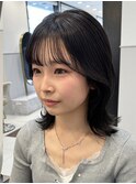 ナチュラルカラー_レイヤーカット_くびれ_シースルーバング