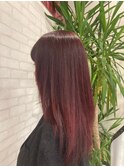 ピンクグレープフルーツ透明感抜群こなれ大人可愛いピンクへア
