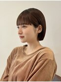 黒髪/ボブウルフ/ネビージュ/小顔/ワンレン