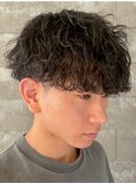 メンズマッシュ波巻きツイストスパイラルパーマ群馬高崎眉毛韓国