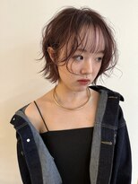 オアシス(oasis)&nbsp;顔まわりレイヤーボブピンクカラー