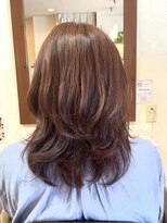 ドゥ ルーブル(du.louvre) ピンクブラウン×レイヤーカット