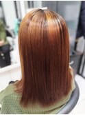 40代50代60代ホームカラーでダメージ毛のエアーストレート２