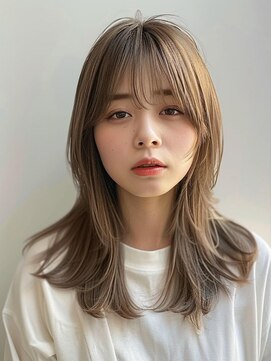 レヴ 草加店(LEV.) ホワイトブロンドイメチェン外ハネボブワイドバング