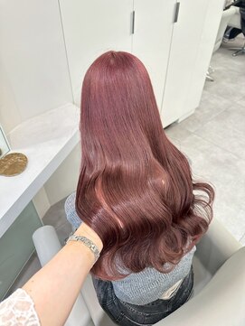 ベレーザ 渋谷(BELEZA) 13369ブリーチ＆ダブルカラー韓国レイヤーラベンダーピンク