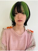 マッシュウルフポイントネオングリーン