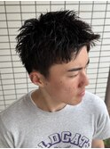 #MEN’S HAIR#サーフカール#刈り上げセンターパート#フェード