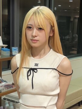 ヘアサロン アウラ(hair salon aura) 盛岡/ダブルカラー/ケアブリーチ/抜きっぱなしブロンド