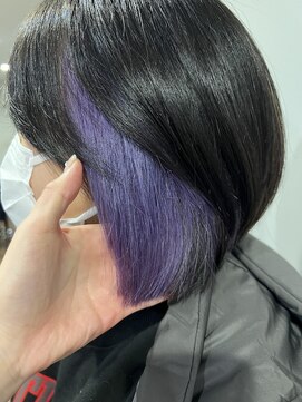 ウィーク 梅田(UiiC) インナーカラー/紫カラー/ラベンダー uiic umeda 中沢恵理