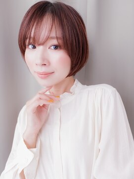 カバーヘア ブリス 北浦和(COVER HAIR bliss) ボルドーカラー小顔似合わせカットマッシュボブY北浦和20代30代