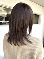 アルファ(alpha)&nbsp;大人ガーリー/ダークアッシュ/似合わせカット/ミディアムレイヤ