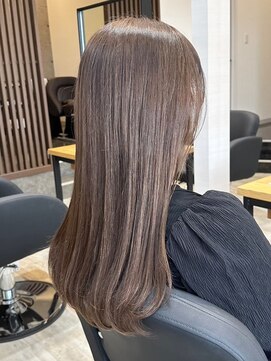 アトリエコア(Atelier Coa) 太白区ブリーチなしダブルカラー顔周りレイヤーカット髪質改善