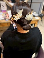 アンティカザサロン(antiqua THE SALON)&nbsp;和装ヘア ヘアアレンジ 卒業式 成人式 タイトスタイル アップ