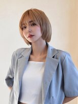 アース 調布店(HAIR & MAKE EARTH)&nbsp;サイドバング金髪ショート