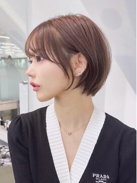 アイティーバイアルバム 八王子店(IT by ALBUM) ボブショートミディアムグレージュ暗めカラー_F20831