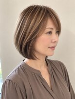 ヘアースタジオフォルム&nbsp;ショートボブ・明るい白髪染め