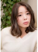 春パーマ×透明感ミルクチョコレートカラー×レイヤーミディ