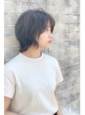 カジュアルウルフボブスタイル