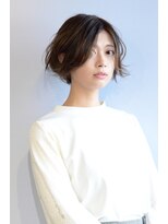 ピースリーヘア バイ カーサ(peathree.hair by CASA)&nbsp;シンプルボブ×アッシュベージュ