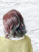 アフレッシュヘアー(afresh hair)&nbsp;社会人学生対応、縛ると消えるインナーカラー