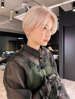 リンドトウキョウ ウメダ(LINDO TOKYO)&nbsp;my02_ハンサムショート×ホワイトブロンド/ハイトーン/Wカラー