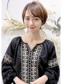 前髪カール/ネオシースルーバング/くびれボブ［銀座］