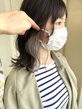 ヘアーデザイン シュシュ(hair design Chou Chou by Yone) インナーカラー&グレージュ×切りっぱなしボブ♪