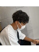 メロウバイケンジ(mellow by KENJE) 【マッシュ×波巻きパーマ×ハイライト】