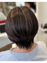 ヘアーデェカラー(hair de KOLOR)&nbsp;【つくば】白髪ぼかしハイライト×大人ショートボブ