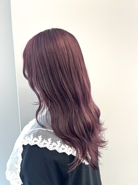 ヘアーアンドビューティーザ エフ(Hair Beauty the F) *カシスピンク_ウェーブ巻_韓国風_m20