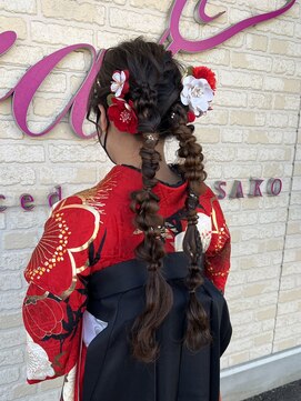 コアフィールドマサコ 北島店 ツイン編み下ろしアレンジ☆ミ