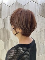 ビューティドレッセヤマノ 池袋パルコ(Beauty Dresse YAMANO)&nbsp;【白髪ぼかし】オレンジカラー/ショートボブ/ショート