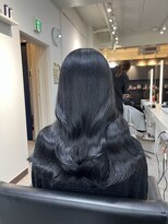 ブレンド 渋谷(BLend)&nbsp;グレージュマチルダボブインナーグレージュ 前髪コリアンブルー