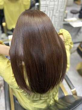 アローズ 久留米店(arose) 大人可愛い透明感立体感グレージュ×エアストレート