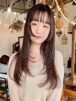 ソーイ(sowi)&nbsp;姫カットレイヤーカット×ベージュカラー【@sowi_abe】