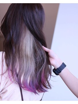 ヘアメイク サッカ 中山店(Hair make sacca) ホワイトミルクティー×裾カラー