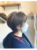 白髪ぼかしベージュカラー