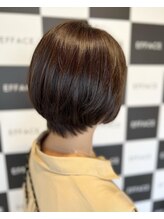 自然なストレート◎髪質改善ショートボブヘア