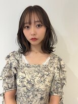 エルガ バイ コバルト(LGA by cobalt)&nbsp;20代30代大人かわいい艶感グレージュインナーハイライトボブ