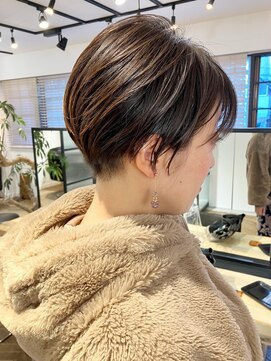 ファイブシーン アオヤマ(5SCENE AOYAMA) ショートパーマショートカット前髪あり前髪なし20代30代40代