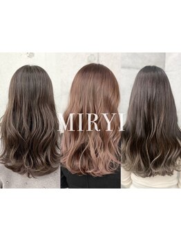 最先端のトレンドスタイルは"MIRYI"におまかせ★AyaLaグループからカラーのスペシャリストを集めたサロン！