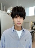 メンズショートカット ナチュラル ニュアンス 透明感 ラフ