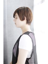 シュシュット(chouchoute) ミニウルフホワイトグレージュデジタルパーマチェリーブラウン02